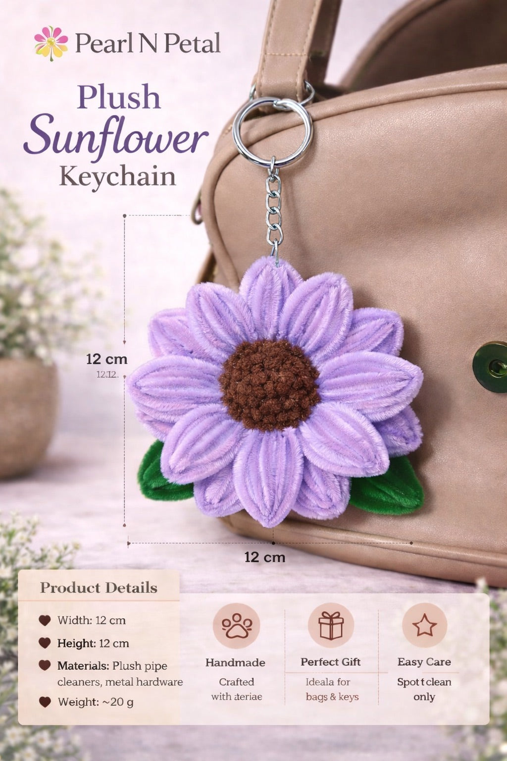 Sunflower Keychain