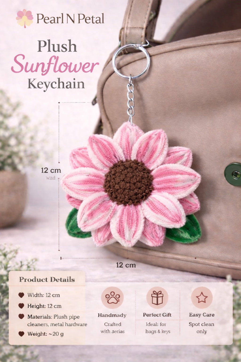 Sunflower Keychain
